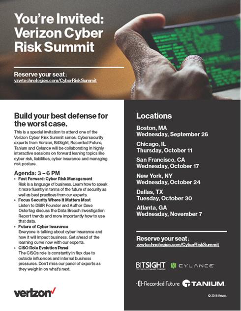 Event Invite — Cyber Risk Summit