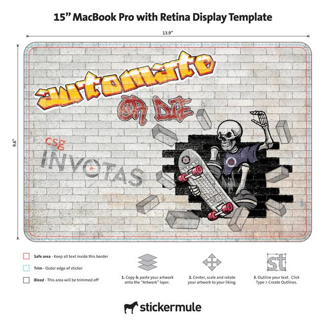 Production Template — Laptop Decal