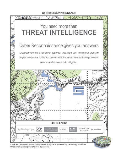 Product Rack Card — Cyber Reconnaissance