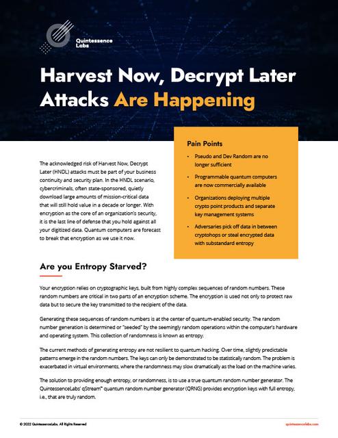 Digital Ad — Harvest Now, Decrypt Later
